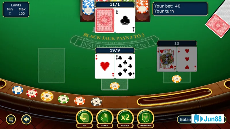 Minh họa cho Chiến lược Paroli trong bài